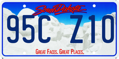 SD license plate 95CZ10