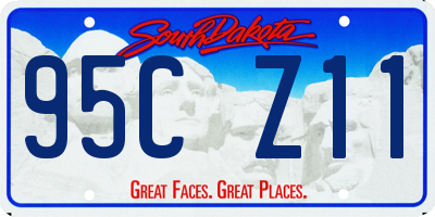 SD license plate 95CZ11