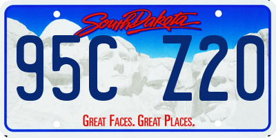 SD license plate 95CZ20