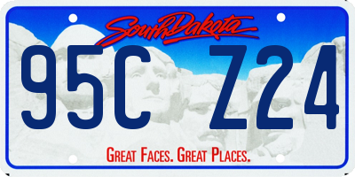 SD license plate 95CZ24