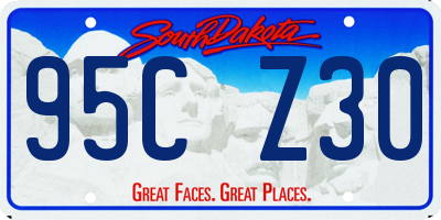 SD license plate 95CZ30