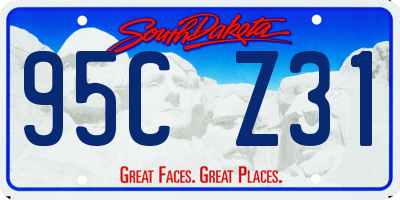 SD license plate 95CZ31