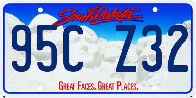 SD license plate 95CZ32