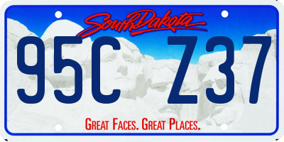 SD license plate 95CZ37