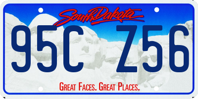 SD license plate 95CZ56