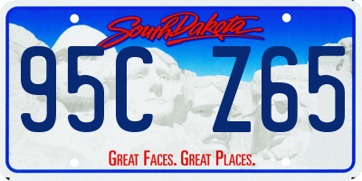 SD license plate 95CZ65