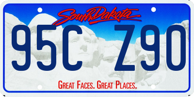 SD license plate 95CZ90