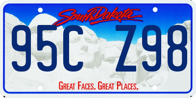 SD license plate 95CZ98