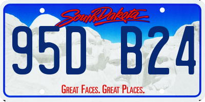 SD license plate 95DB24