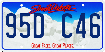 SD license plate 95DC46