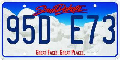 SD license plate 95DE73
