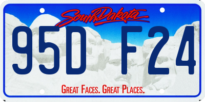 SD license plate 95DF24