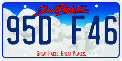SD license plate 95DF46