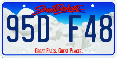 SD license plate 95DF48