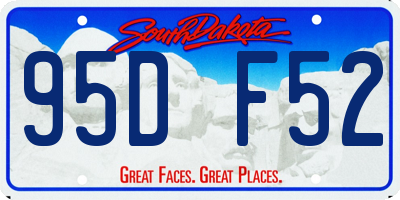 SD license plate 95DF52