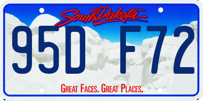 SD license plate 95DF72