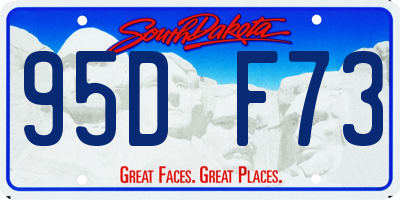 SD license plate 95DF73