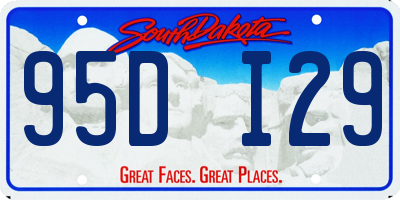 SD license plate 95DI29