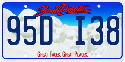 SD license plate 95DI38