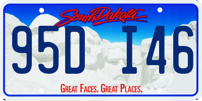 SD license plate 95DI46