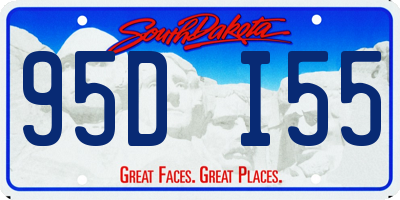 SD license plate 95DI55