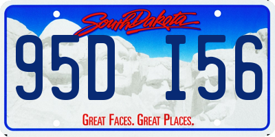 SD license plate 95DI56