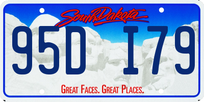SD license plate 95DI79