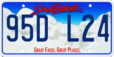 SD license plate 95DL24
