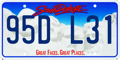 SD license plate 95DL31