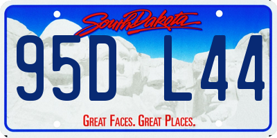 SD license plate 95DL44