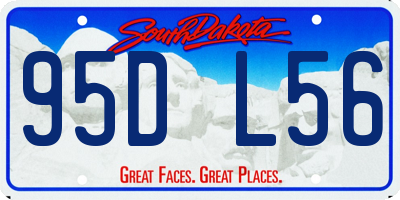 SD license plate 95DL56