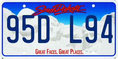 SD license plate 95DL94