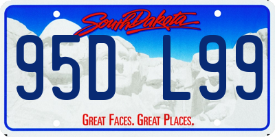 SD license plate 95DL99