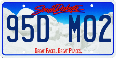 SD license plate 95DM02