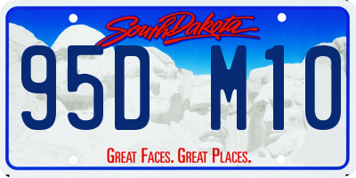 SD license plate 95DM10