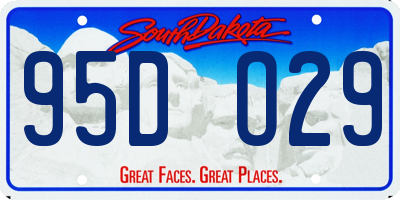 SD license plate 95DO29