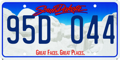SD license plate 95DO44