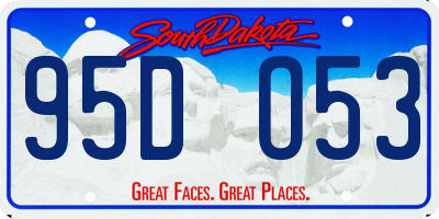 SD license plate 95DO53