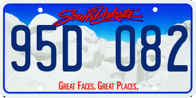 SD license plate 95DO82