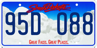 SD license plate 95DO88