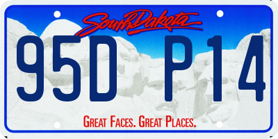 SD license plate 95DP14