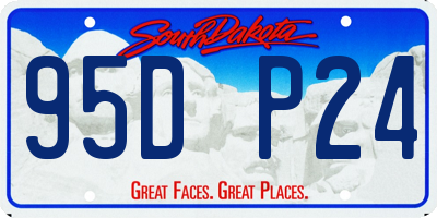 SD license plate 95DP24