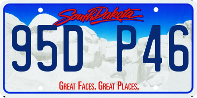 SD license plate 95DP46