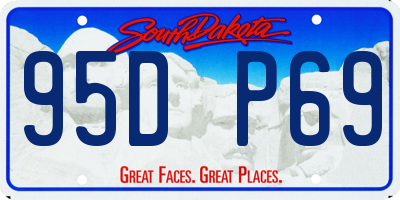 SD license plate 95DP69