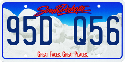 SD license plate 95DQ56