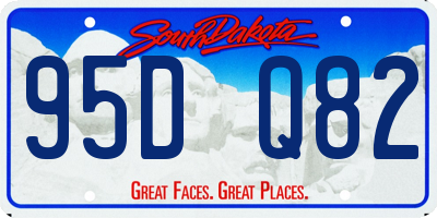 SD license plate 95DQ82