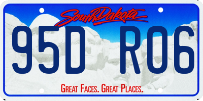 SD license plate 95DR06