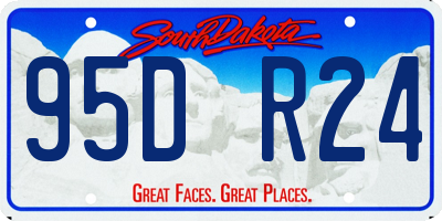 SD license plate 95DR24