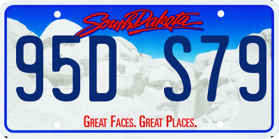 SD license plate 95DS79