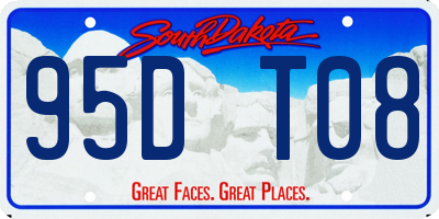 SD license plate 95DT08